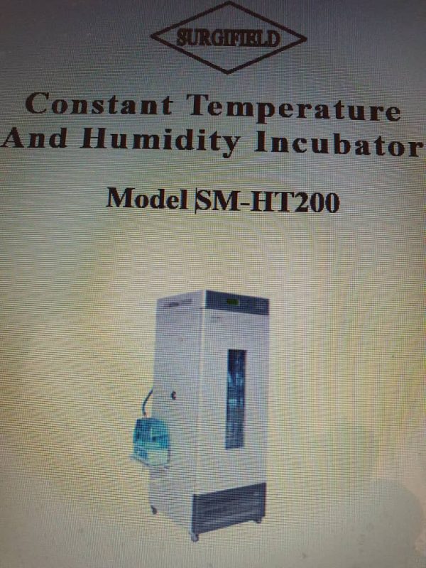 Constant Temperature and Humidity Incubator Model SM HT200