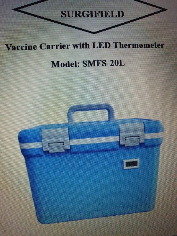 Vaccine Carrier with LED Thermometer Model SMFS 20L