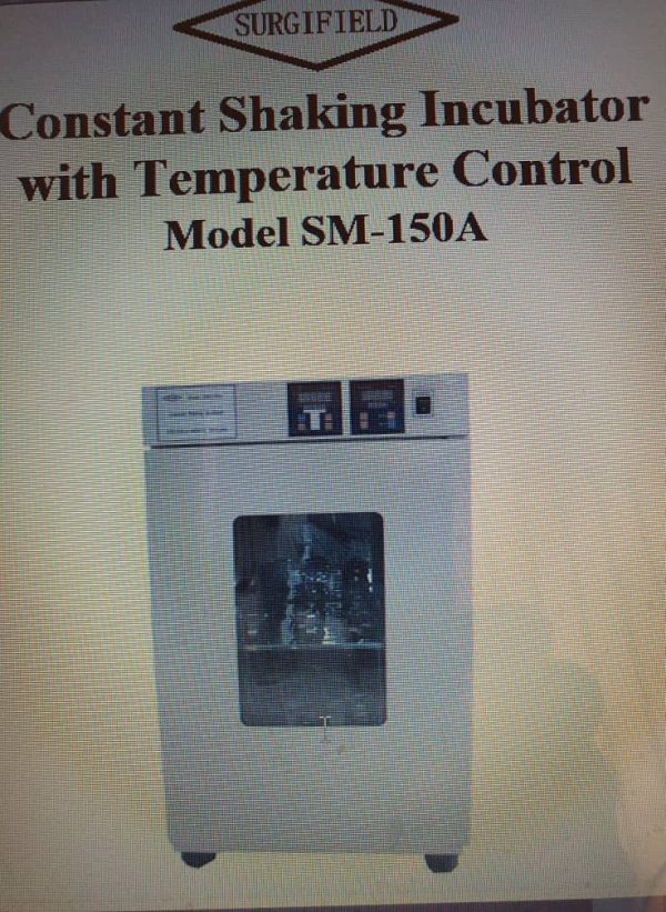 Constant Shaking Incubator with Temperature Control Model SM-150A