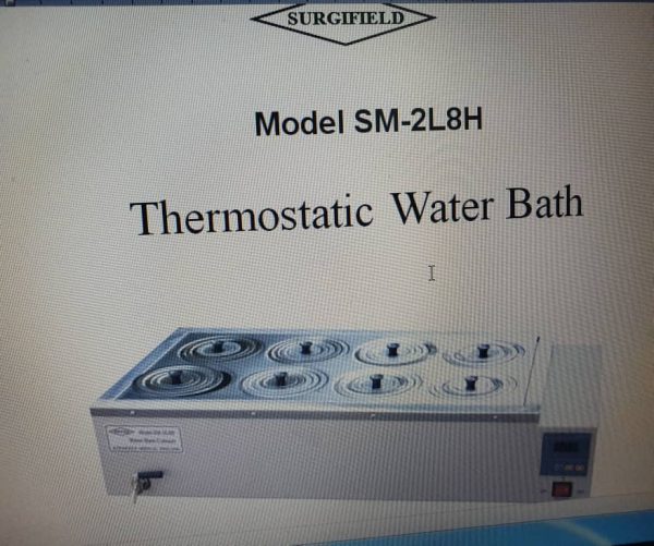 Thermostatic Water Bath Model SM-2L8H