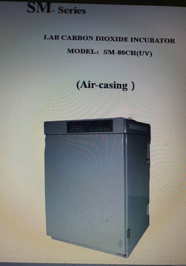 lab Carbon Dioxide Incubator (Air Casing) Model SM-80CH(UV)