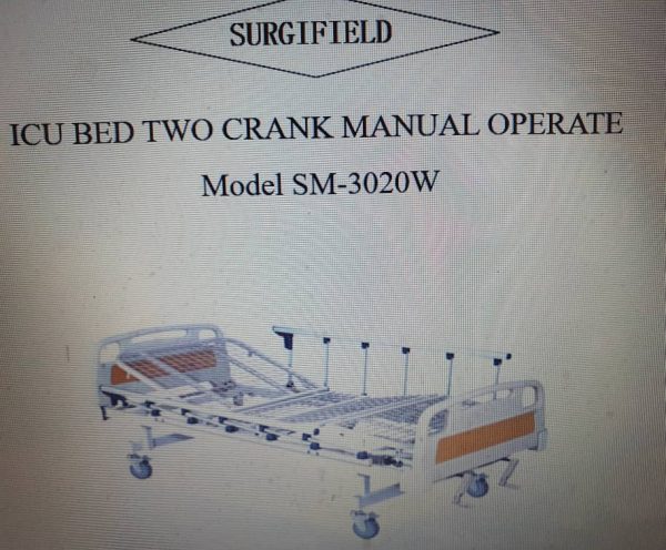 ICU Bed Two Crank Model SM-3020W