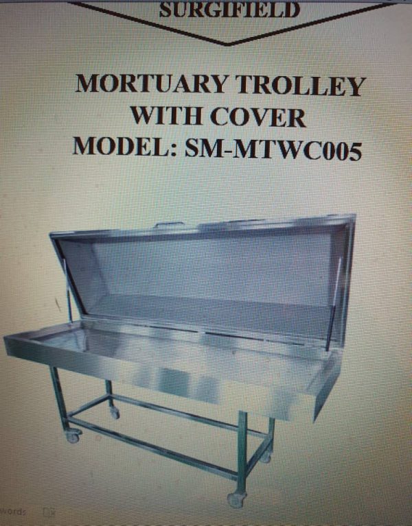 Mortuary Trolley with Cover Model SM-MTWC005