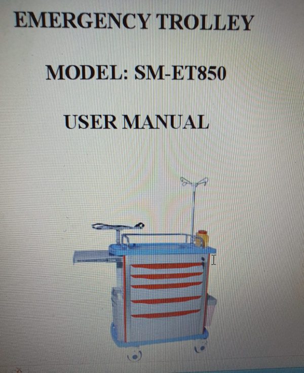 Emergency Trolley Model SM-ET850