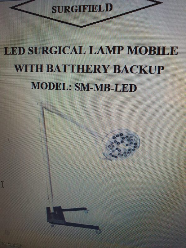 LED Surgical Lamp Mobile with battery backup Model SM-MB-LED