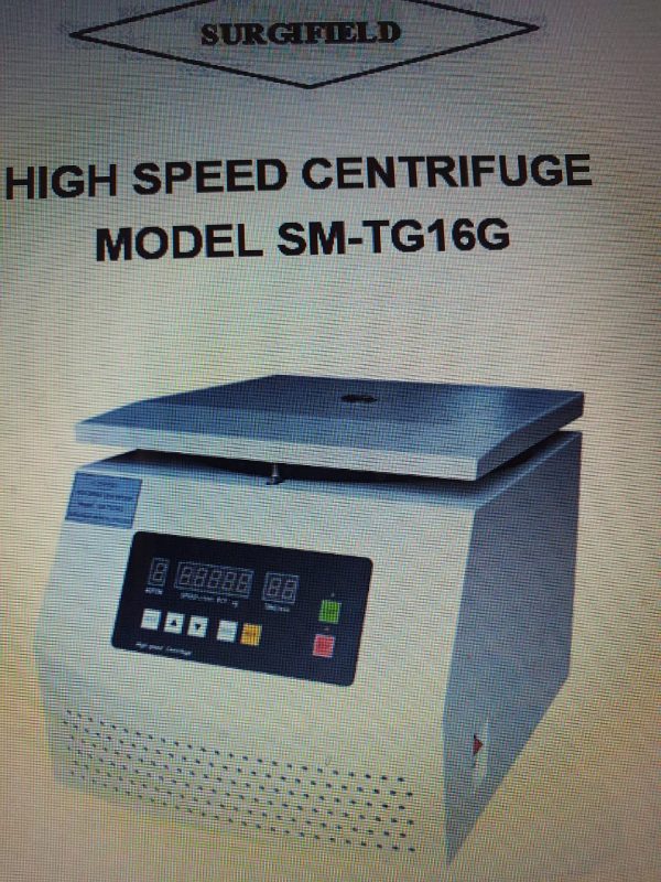 High Speed Centrifuge Model SMTGx16G