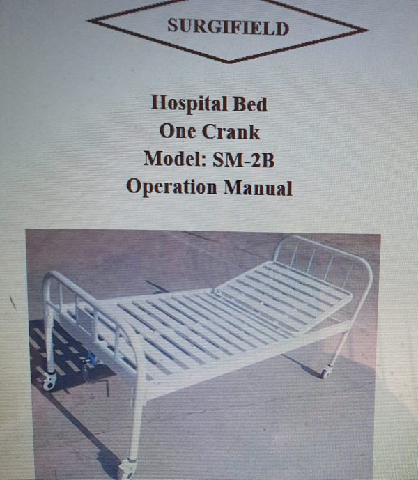 Hospital Bed One Crank Model SM-2B