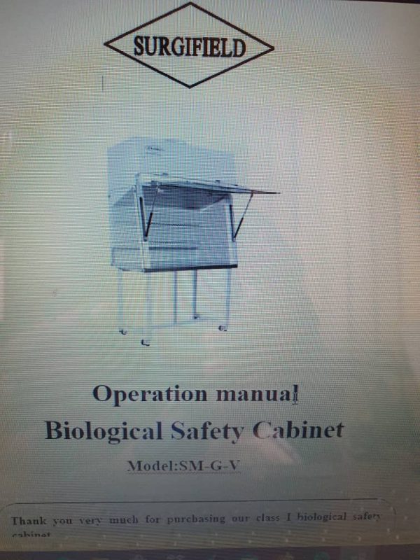 Bilogical Safety Cabinet Model SM-GA