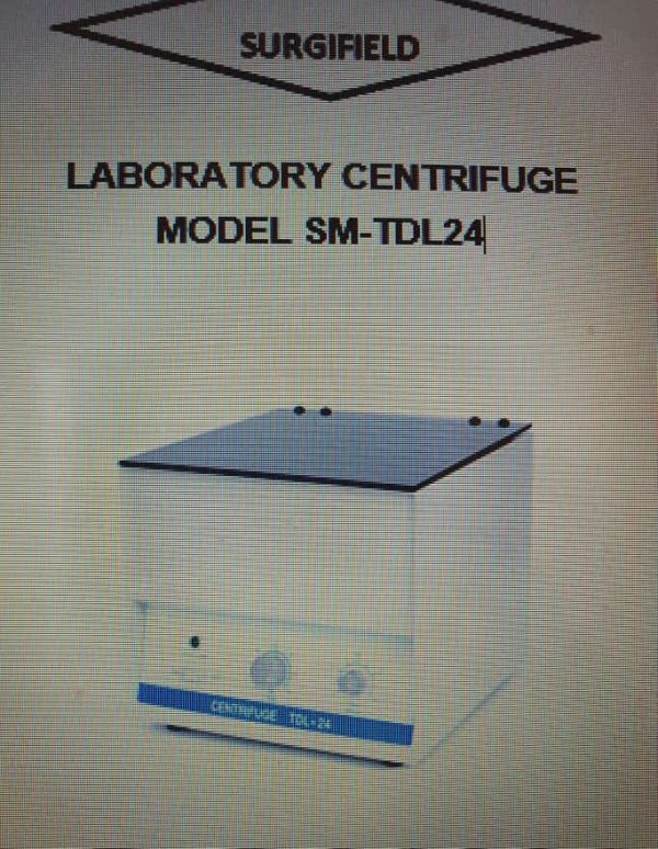 LABORATORY CENTRIFUGE MODEL SM-TDL24