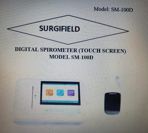 DIGITAL SPIROMETER (TOUCH SCREEN) MODEL SM-100D