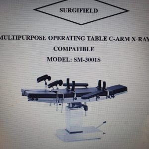 MULTIPURPOSE OPERATING TABLE C-ARM X-RAY COMPATIBLE MODEL:SM-3001S