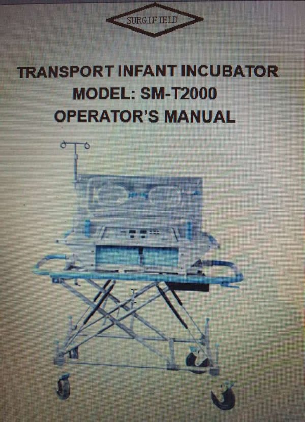 TRANSPORT INFANT INCUBATOR MODEL:SM-T2000