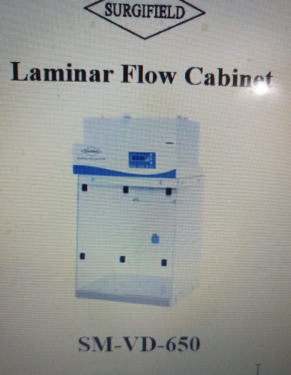 Laminar Flow Cabinet Model VD-650