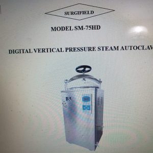 Digital Vertical Pressure Steam Autoclave Model SM-75HD