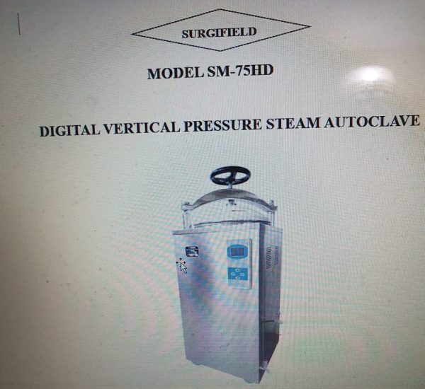 Digital Vertical Pressure Steam Autoclave Model SM-75HD