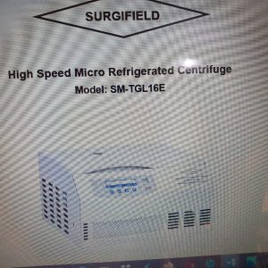 High Speed Micro Refrigerated Centrifuge Model SM-TGL-16E