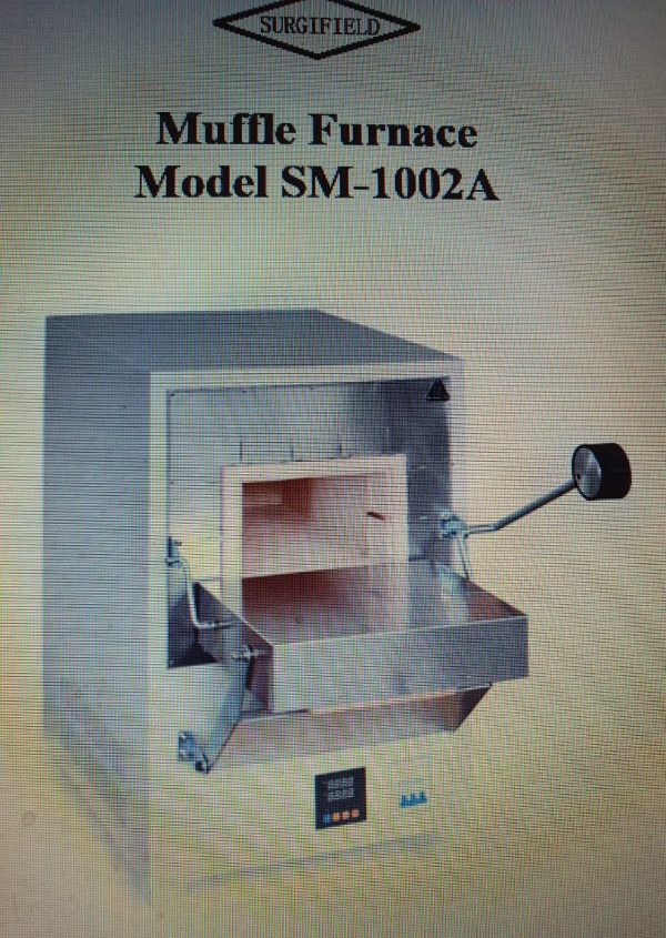 Muffle Furnace Model SM 1002A